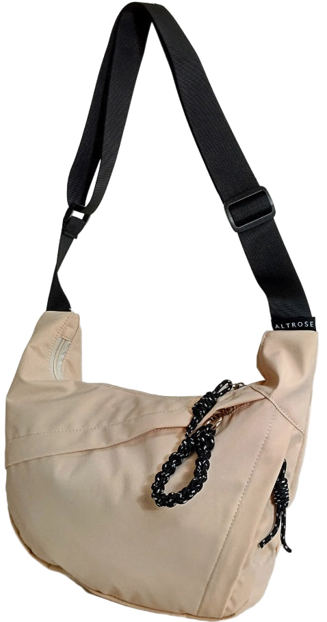 HIROKA Nylon Shoulder Bag - Ivory - Blesket Canada