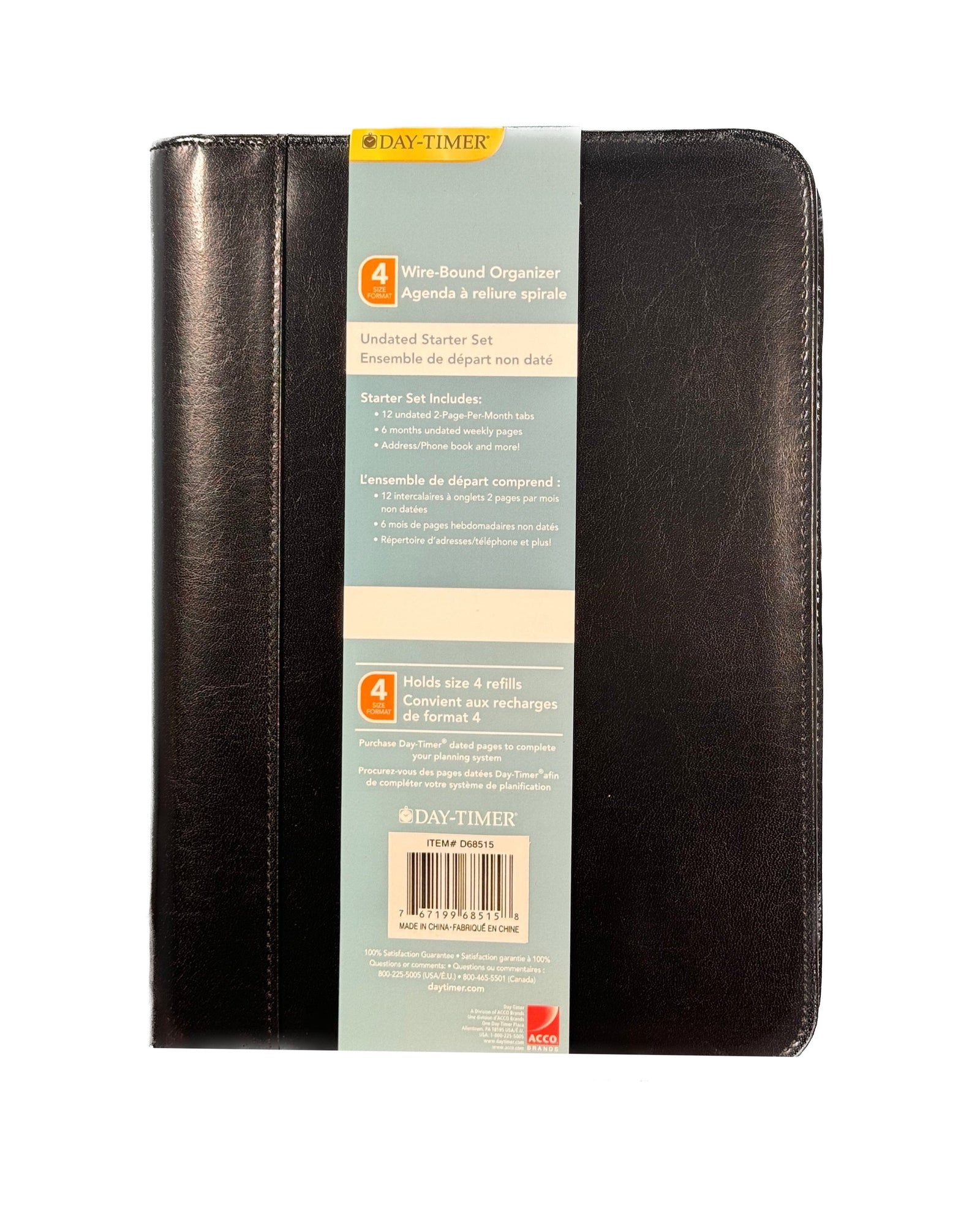 Day-Timer - Undated Starter Set - Black - Kenjet Supplies