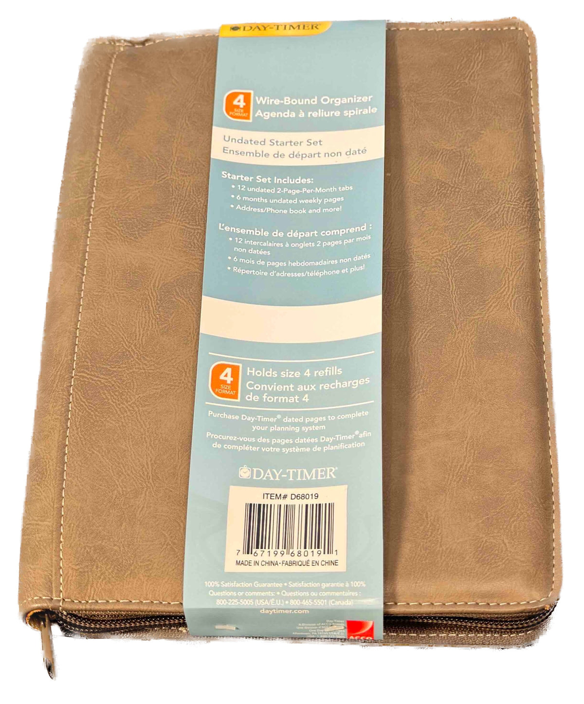 Day-Timer - Undated Starter Set - Tan - Kenjet Supplies
