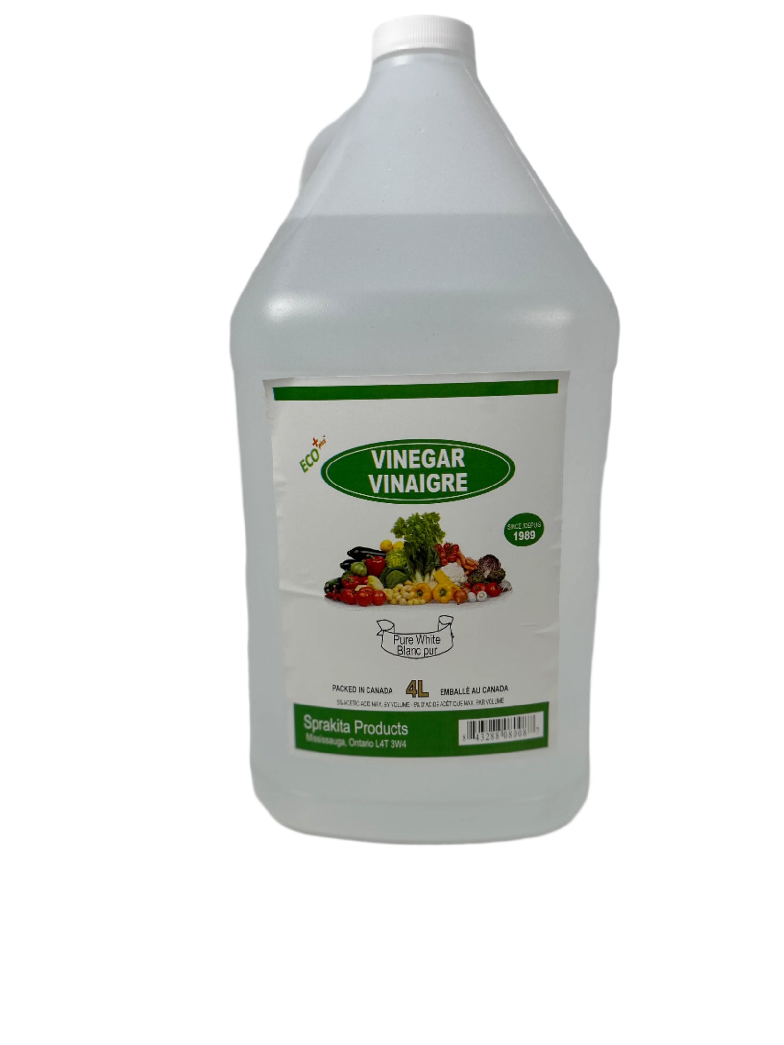 ECO plus -  Pure White Vinegar – 4L - Kenjet Supplies