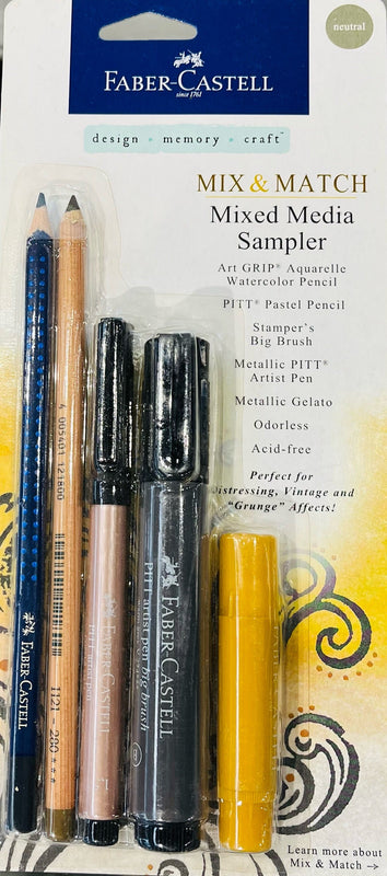 Faber-Castell Mix &amp; Match Mixed Media Sampler - Kenjet Supplies