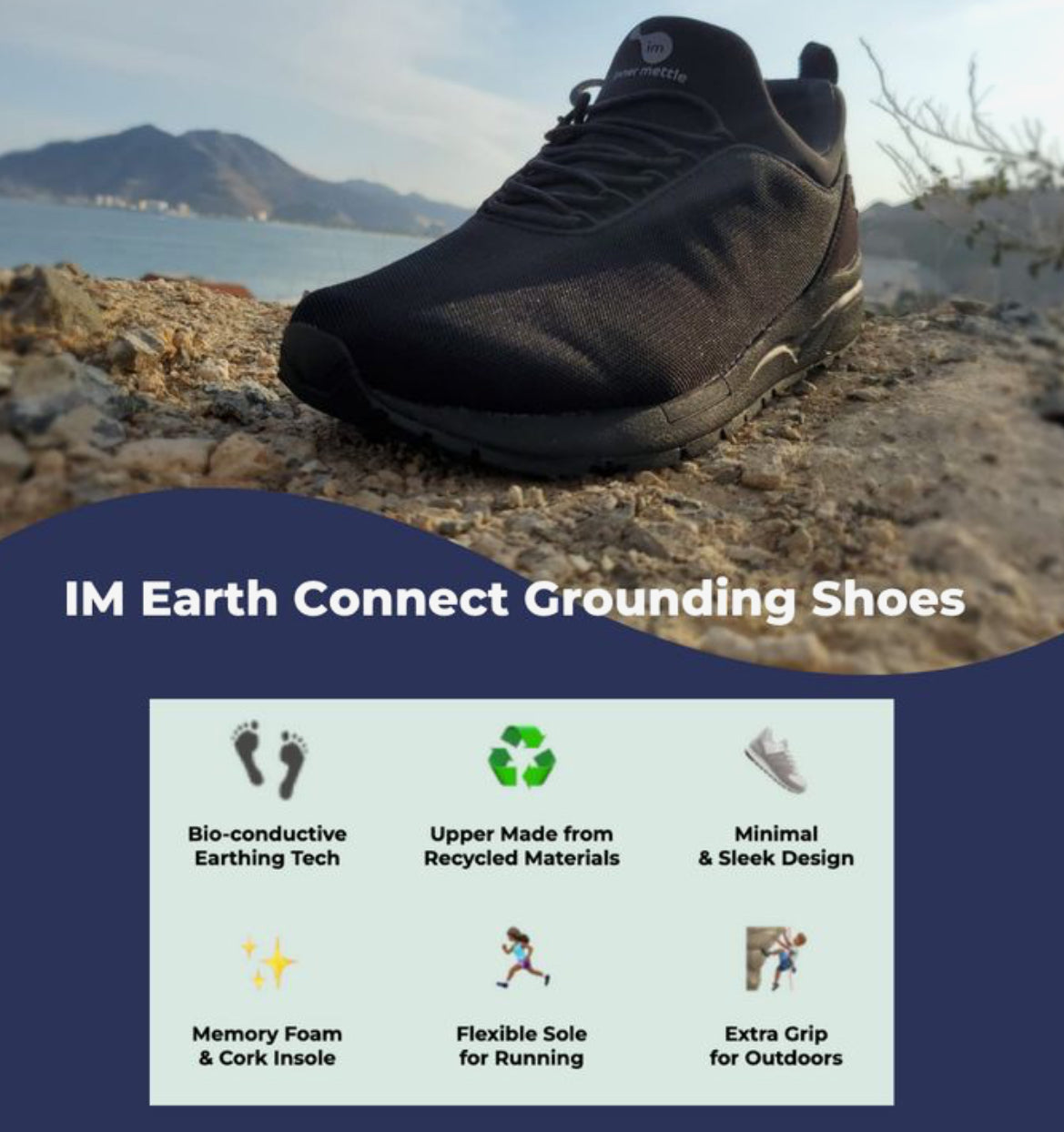 Inner Mettle EarthConnect – Silver White Shoes - Kenjet Supplies