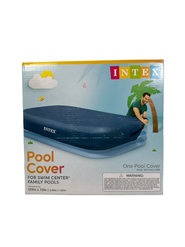 Intex Pool Cover for Swim Center Family Pools – (120 x 72) inches - Kenjet Supplies