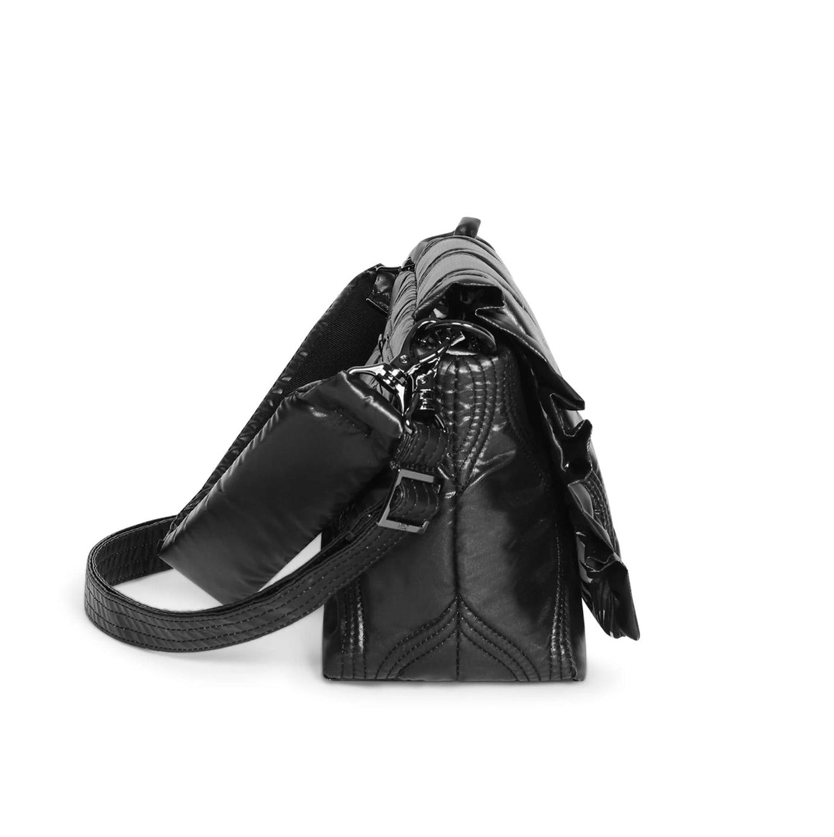 Lug Conga Shoulder Bag -  Metallic Black - Kenjet Supplies