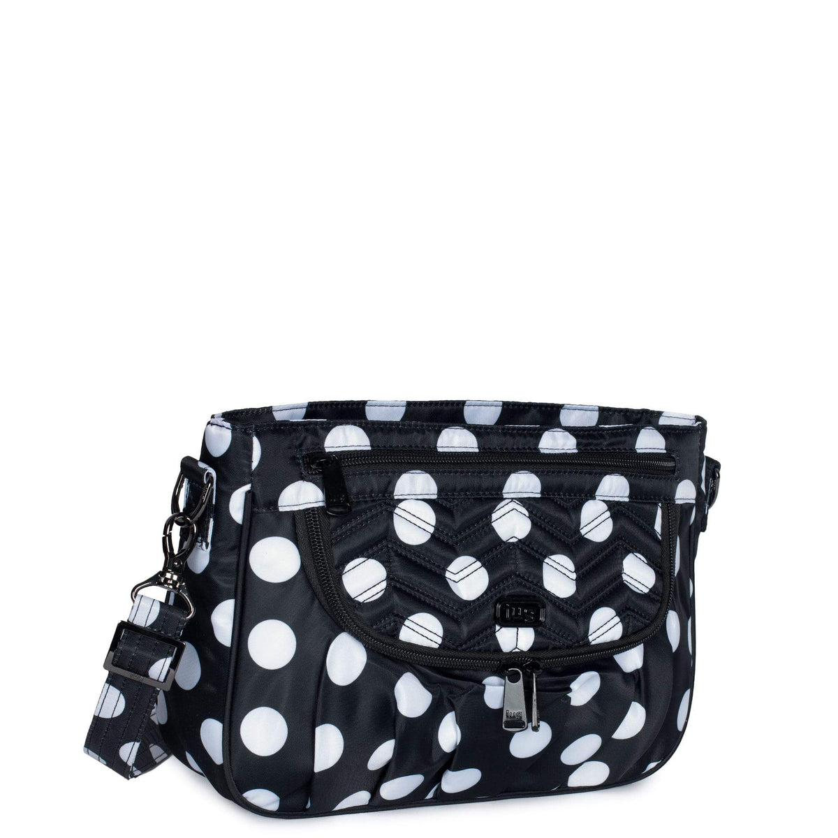 LUG Mambo Crossbody Bag - Black Large Dot - Kenjet Supplies Canada