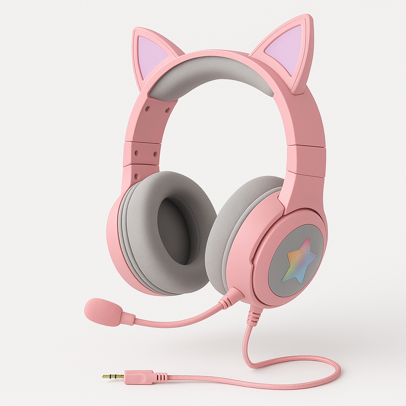 ONIKUMA Professional Gaming Headset – Pink, 3.5mm Wired - Kenjet Supplies