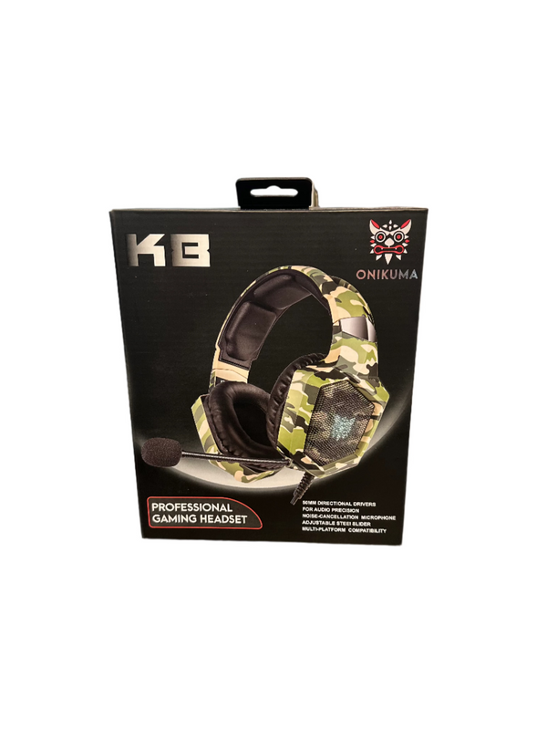 ONIKUMA K8 Professional Gaming Headset – Camo Color Edition
