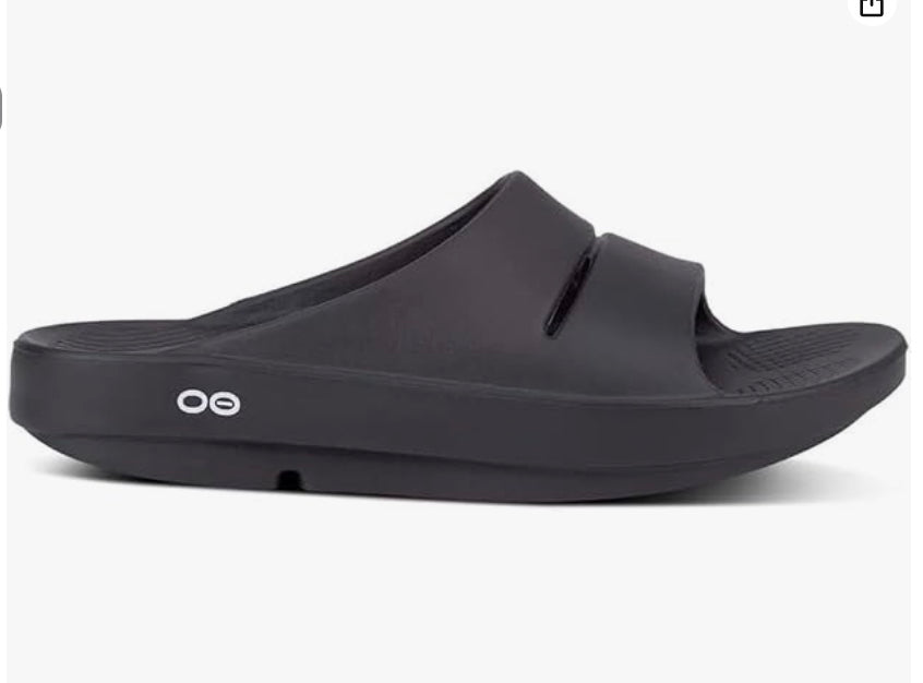 OOFOS Unisex Recovery Footwear – Black