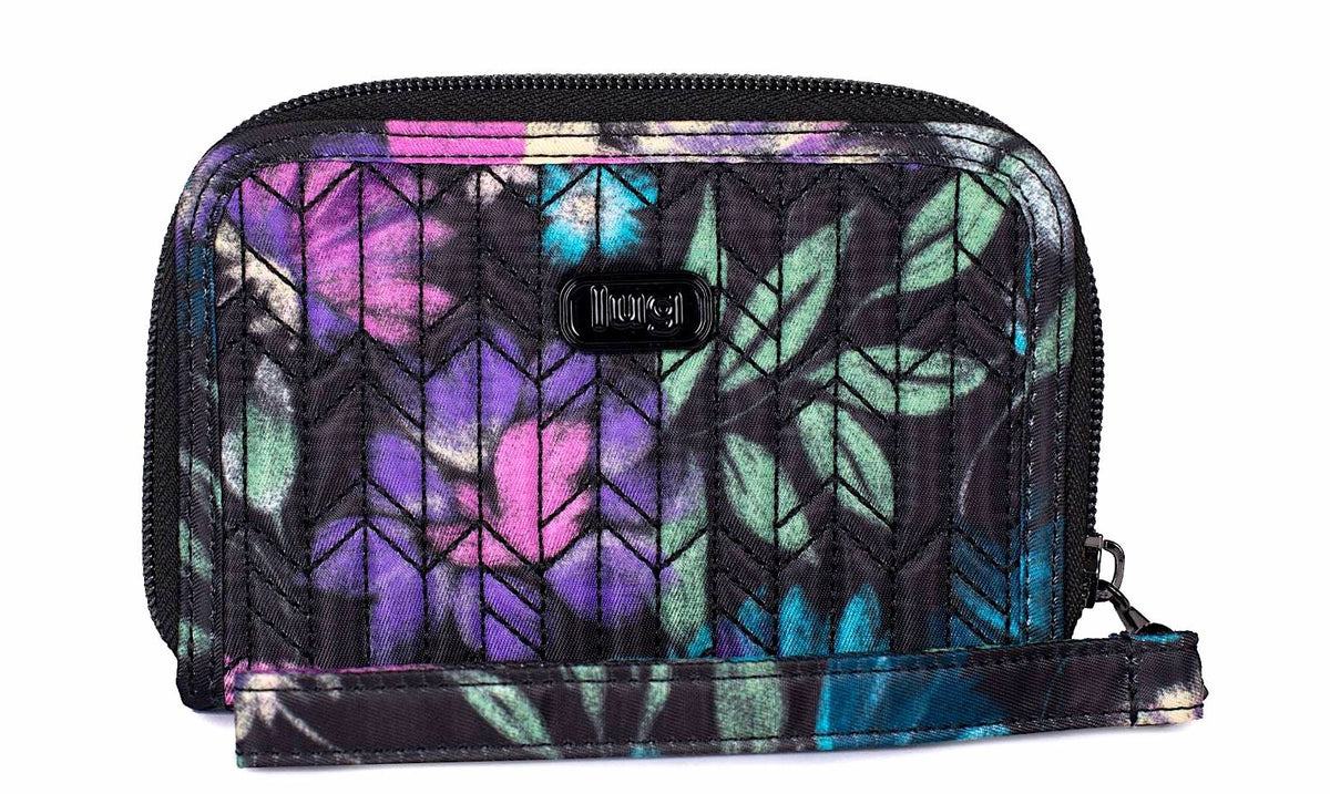 LUG Rodeo Compact RFID Wallet - Bloom Black - Blesket Canada