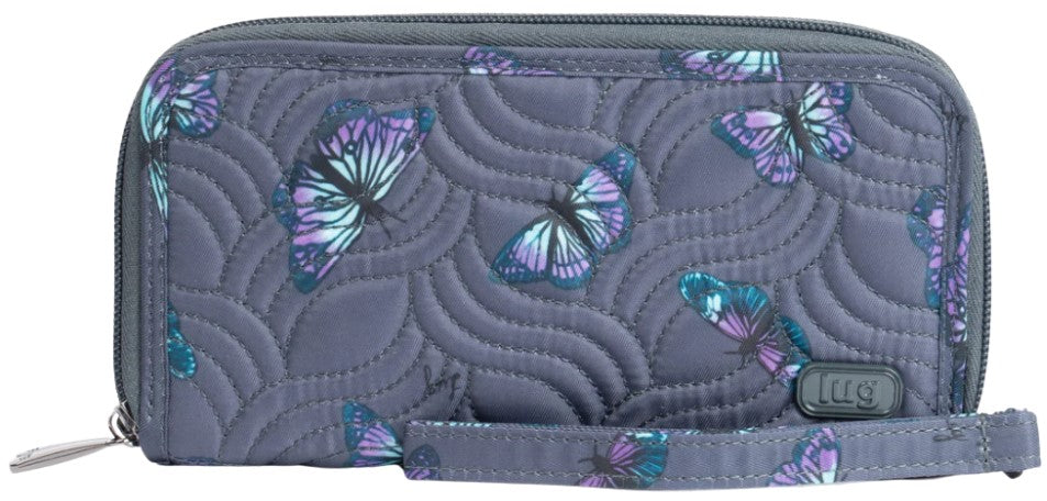 UG Splits XL Wristlet RFID Wallet - Butterfly Grey - Blesket Canada