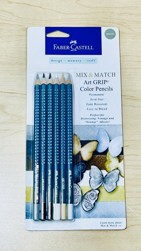 Faber-Castell Mix &amp; Match Art Grip Color Pencils - Neutral - Kenjet Supplies